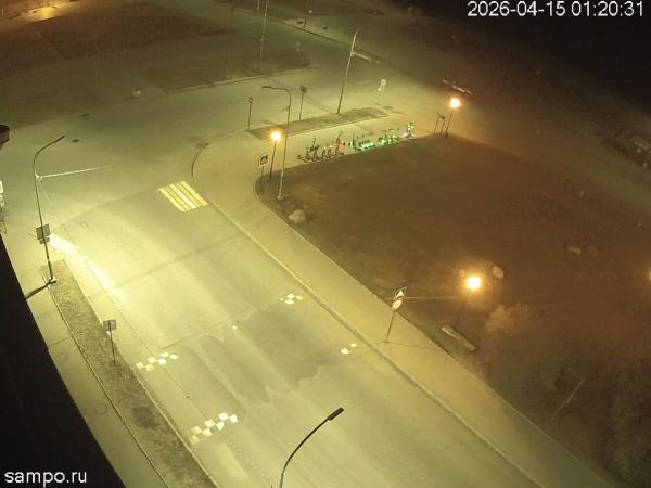 Перекрёсток пр. Ленина и ул. Пушкинская (вид сверху)